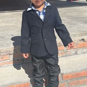 Zara Baby Boys Tailoring Collection Navy Blue 2 Button Blazer Size 2/3 years